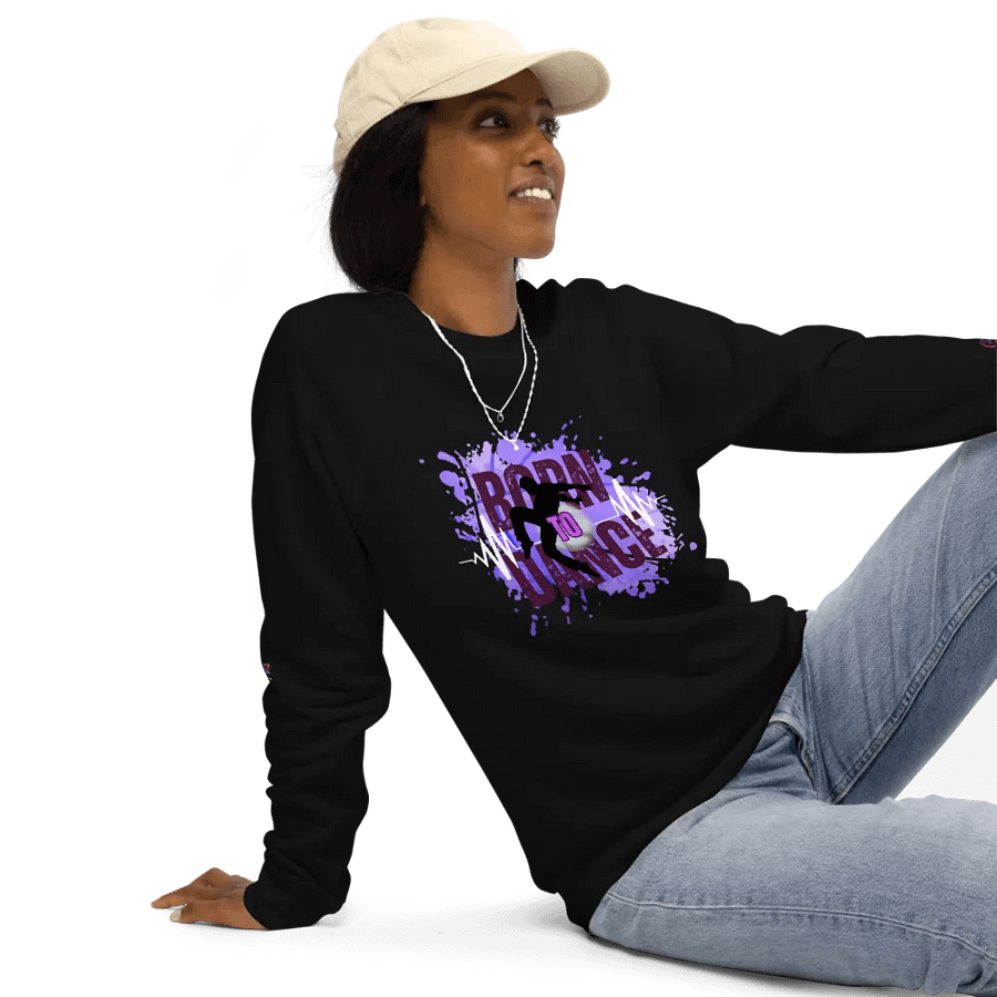 Energize Born to Dance His Silhouette Organic Sweatshirt product image (9)
