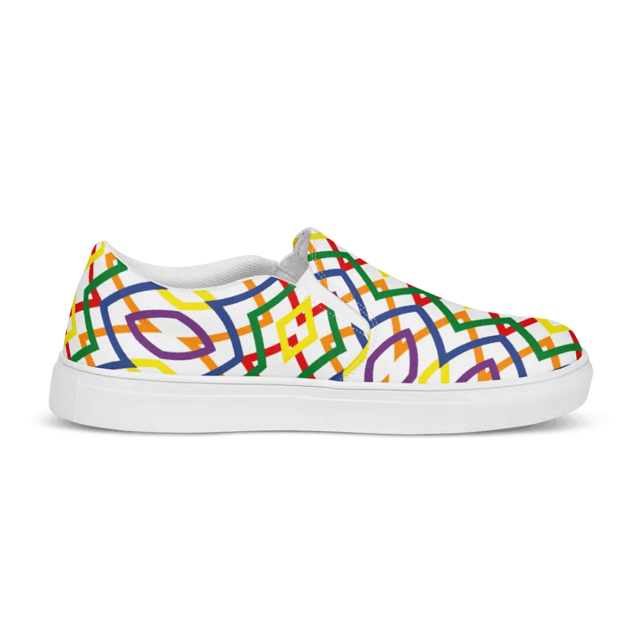 Mens Slip On Canvas - Rainbow (b) product image (5)