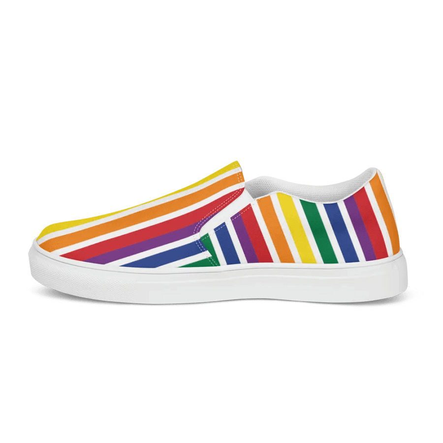 Rainbow Stripe Men's Slip On product image (5)