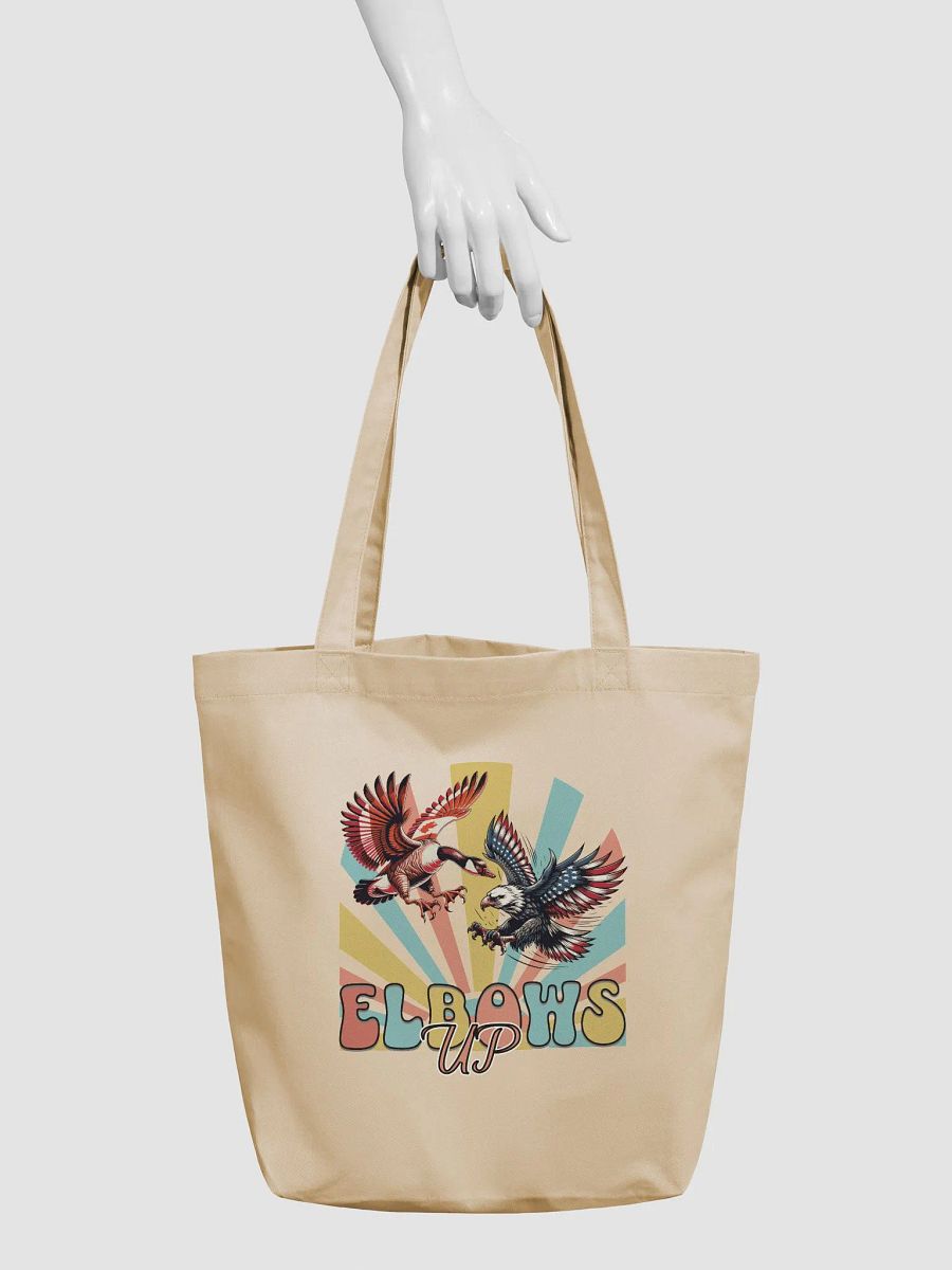 Elbows Up Canadian Goose Vs American Eagle Patriotic Flight Eco Tote product image (6)