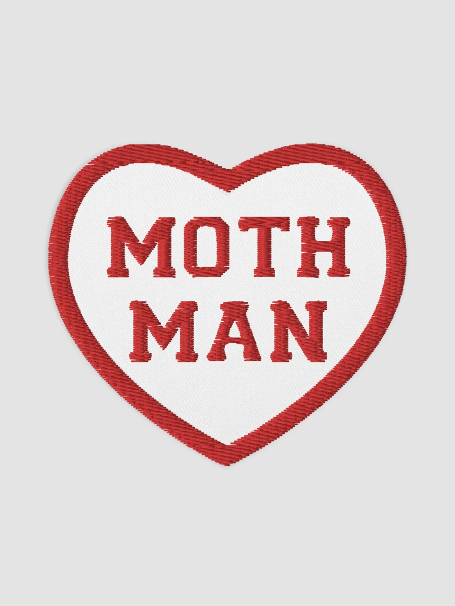 Moth Man 3 inch heart patch product image (2)