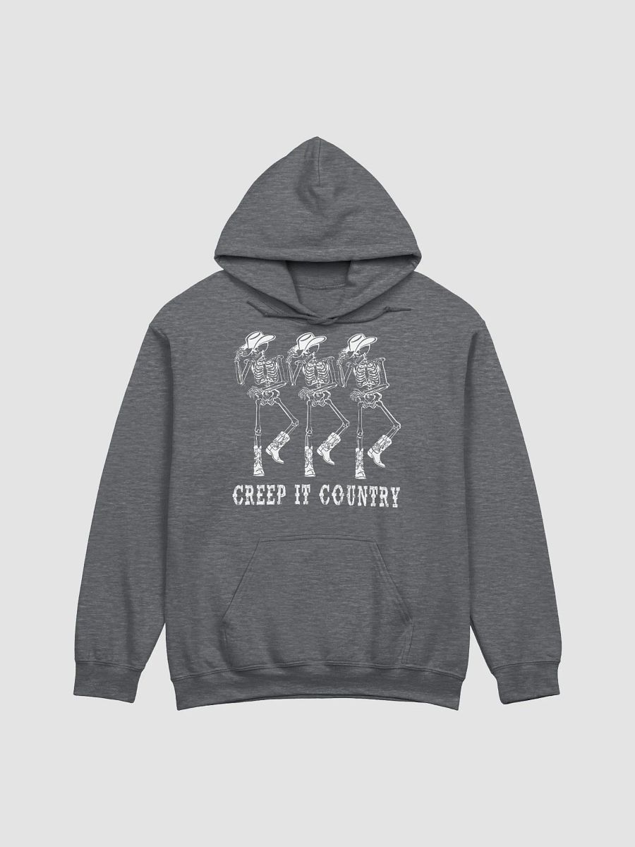 Creep It Country Cowboy Skeletons Hooded Sweatshirt | Funny Western-Themed Fall and Halloween Hoodie Design product image (16)