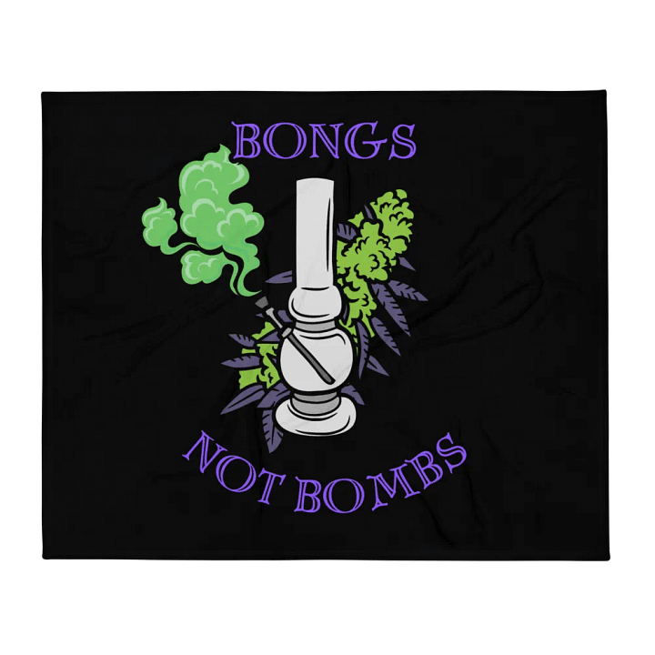 Bongs Not Bombs Throw Blanket product image (2)