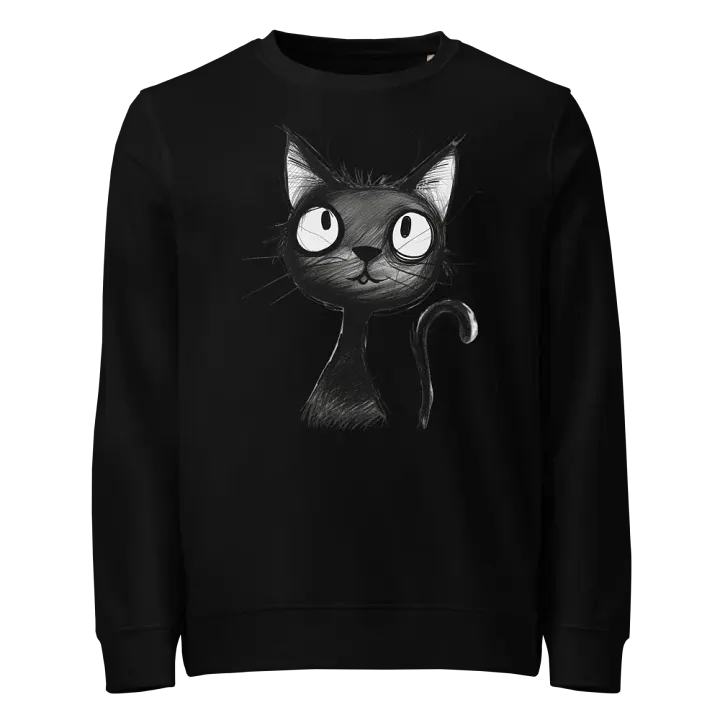 Black Kitty Organic Sweatshirt product image (1)