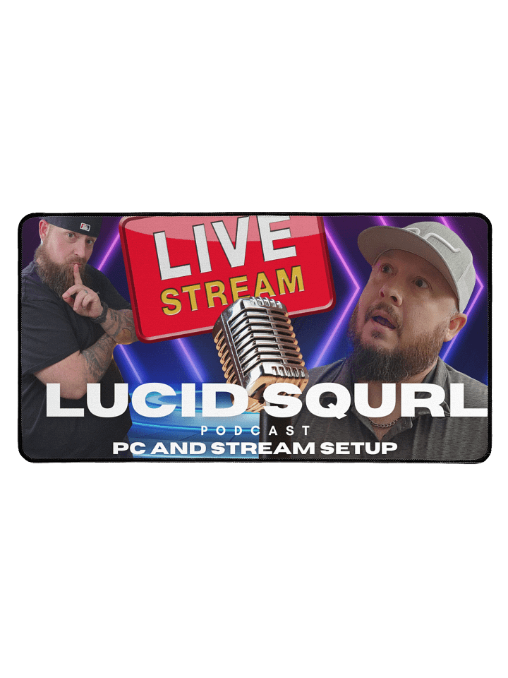 Lucid Squrl Podcast Desk Mat – Episode 1 Edition (15.5" x 31.5") product image (1)