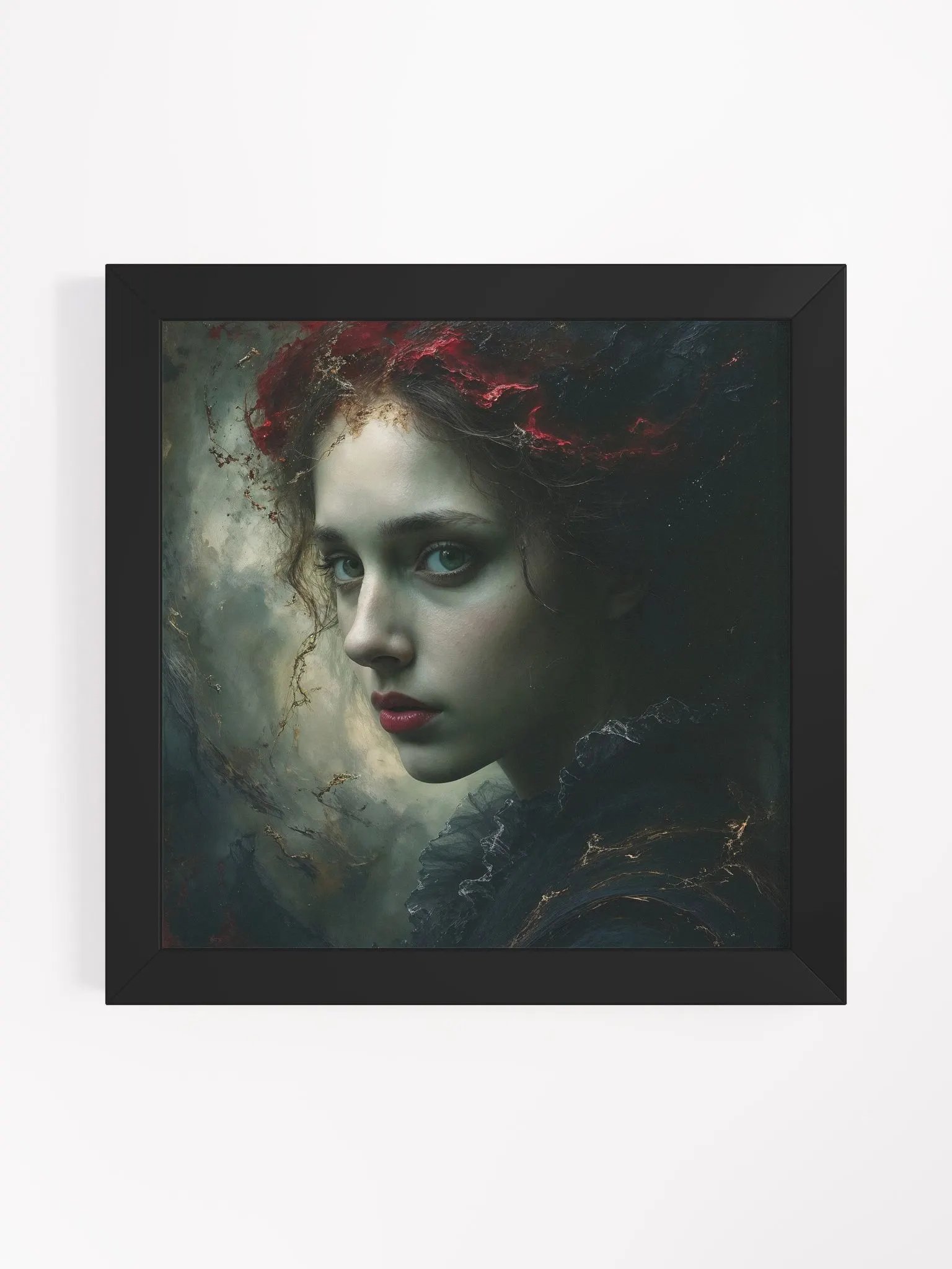 Gothic Muse Portrait Framed Matte Art Print product image (3)