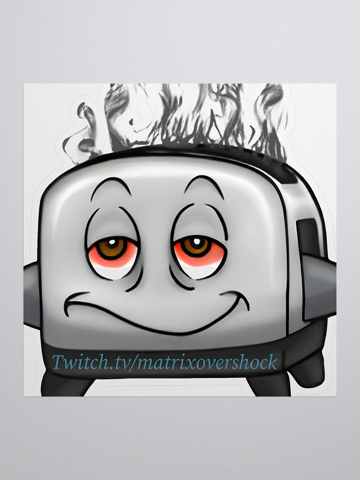 5.5 x 5.5 Toasty Emote Sticker product image (1)