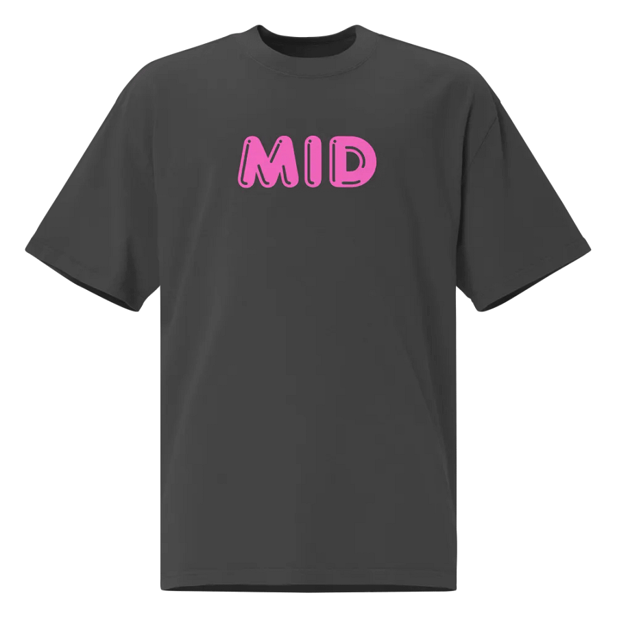 Mid Pink Print Oversized T-shirt product image (1)