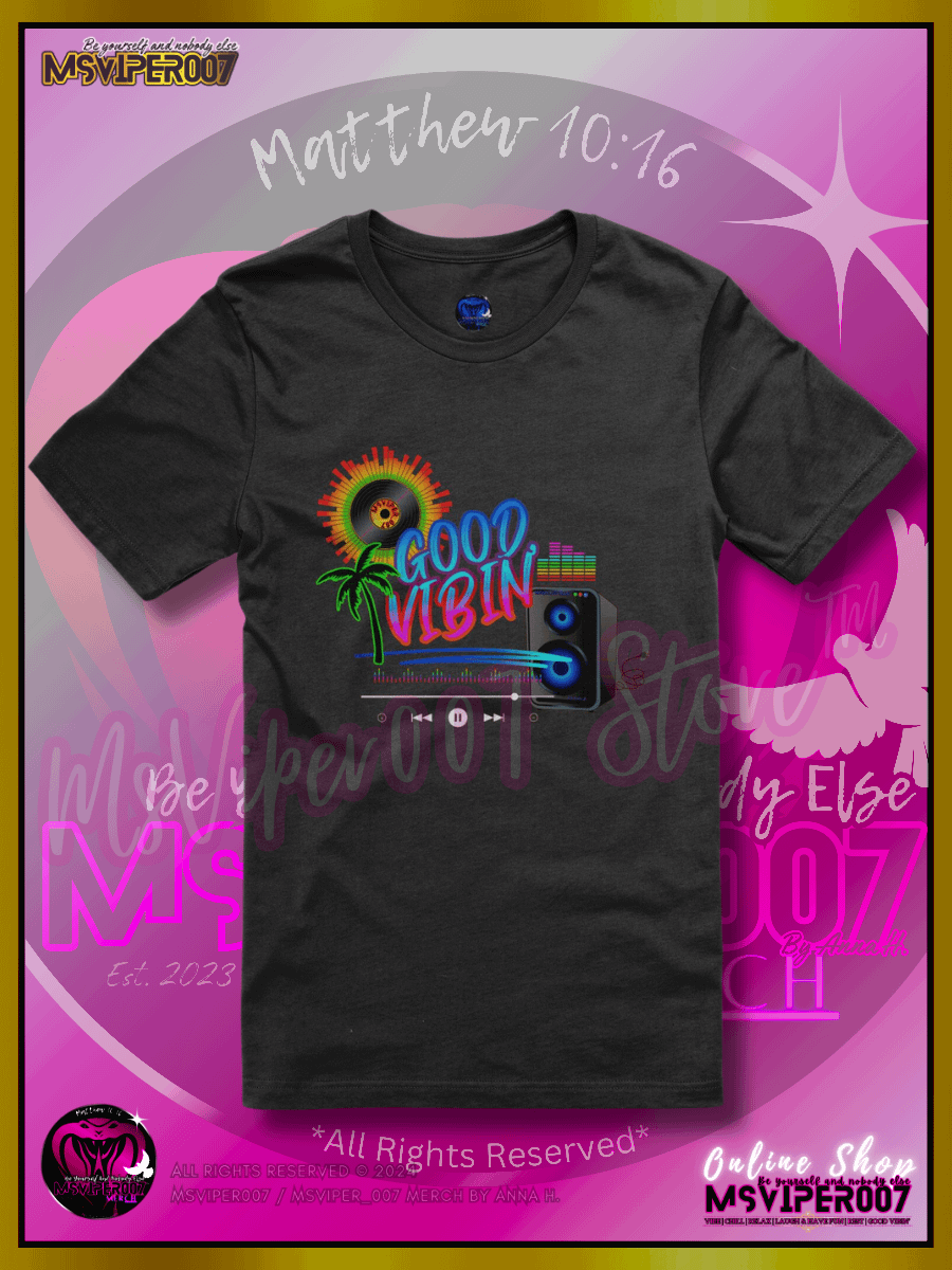 T-Shirt - MsViper007's "Good Vibin'™ [spectrum]" Gaming Comfort T-shirt By Anna H. product image (1)