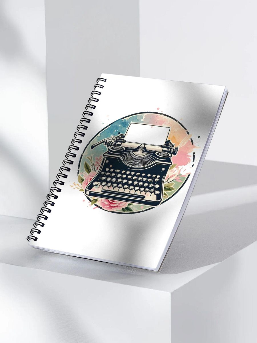 typewriter spiral notebook product image (3)