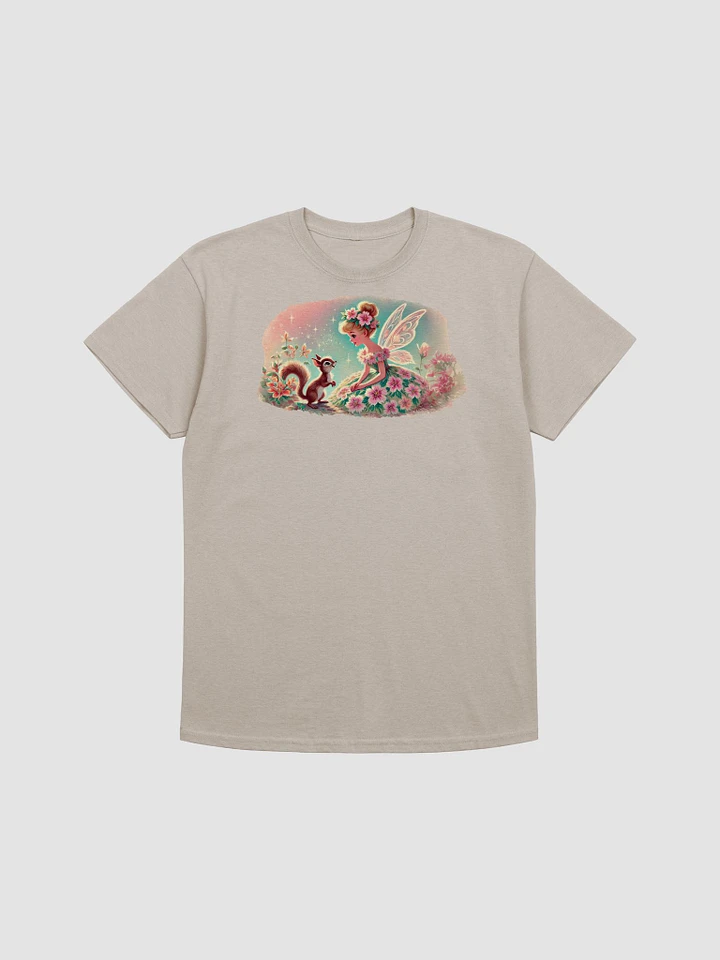 Flower Fairy with Squirrel Adult Unisex T-Shirt product image (14)