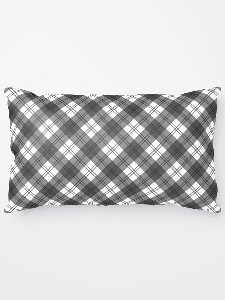 Black/White Check Plaid Pillow product image (1)