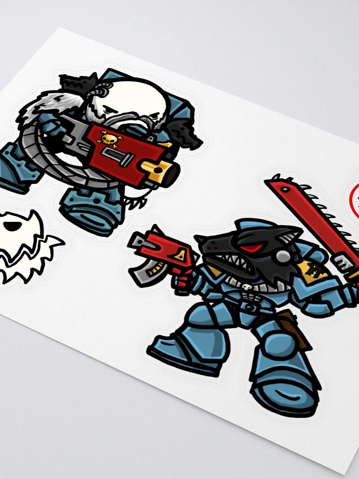 Wolfy Wolf Space Soldier Sticker Sheet product image (2)