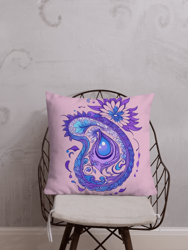 Indigo Paisley Flower - Pillow product image (6)