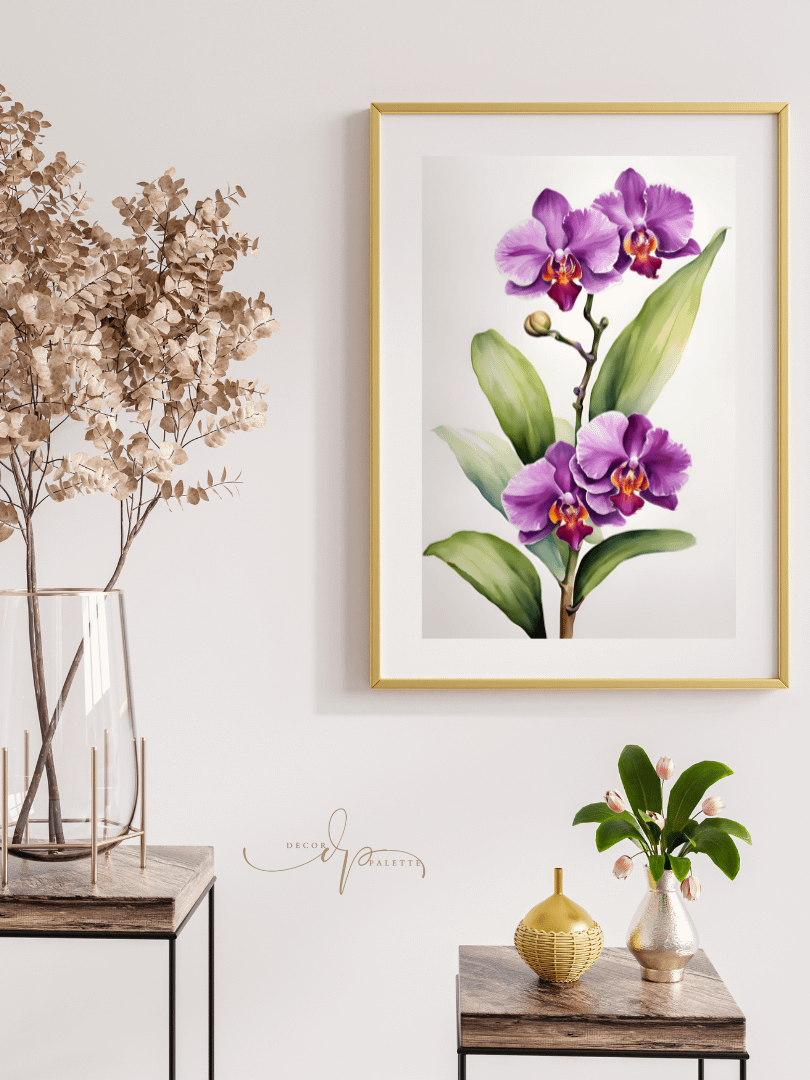 Watercolour Painting Printable Wall Art of ORCHID product image (3)