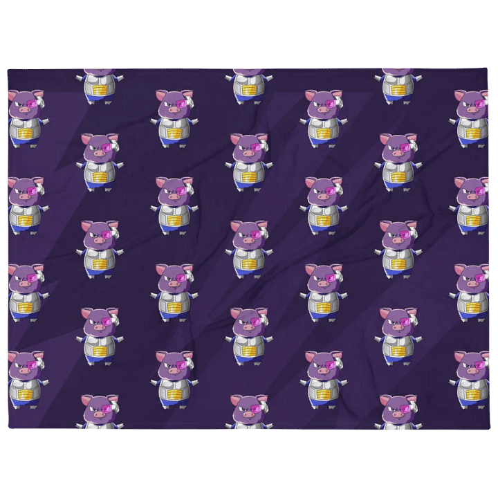 Pigeta with Scouter Frenzy Throw Blanket product image (1)