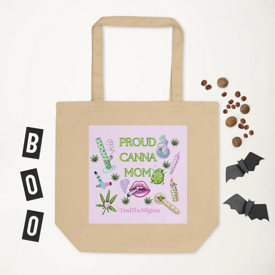 Proud Canna Mom Eco-Friendly Tote Bag product image (6)