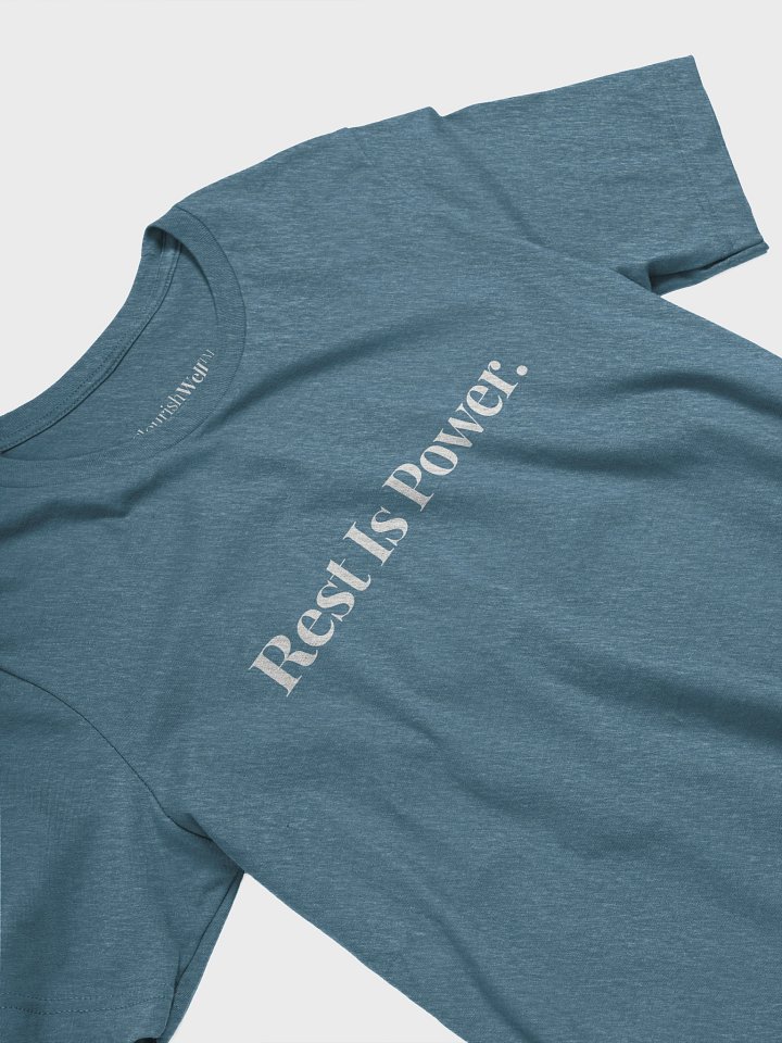 Rest Is Power™ Tee Edition — Heather Deep Teal, Vintage Black or Heather Mauve product image (2)