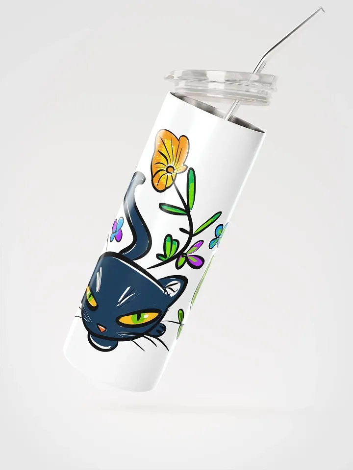 Panther Cat Garden Stainless Steel Tumbler product image (2)