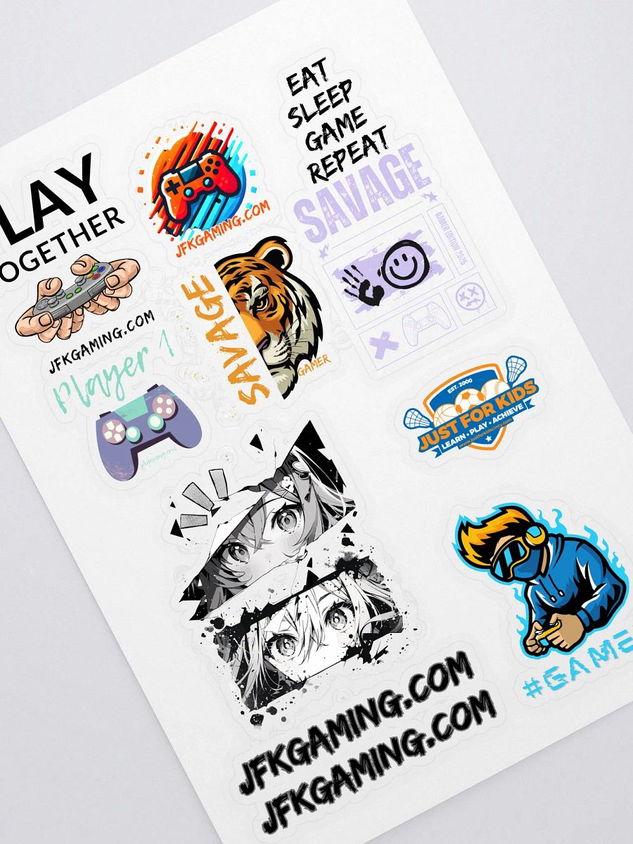 Just For Kids Gaming Sticker Sheet product image (3)
