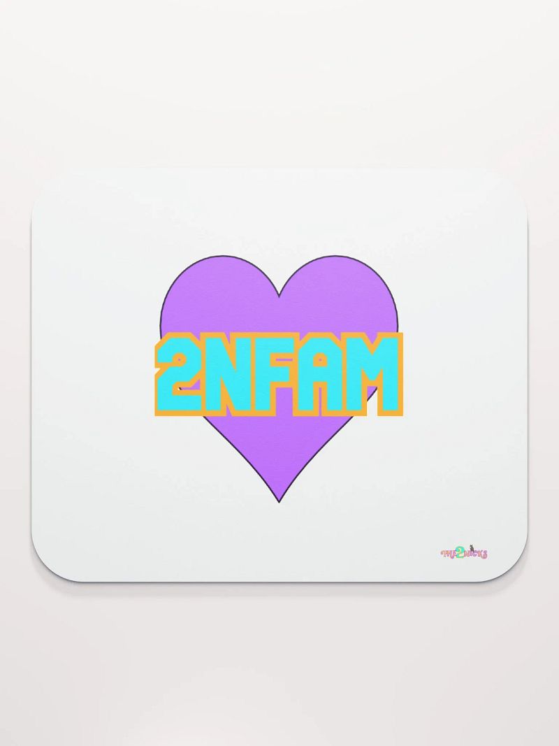 2NFAM Heart Classic Mouse Pad (White)