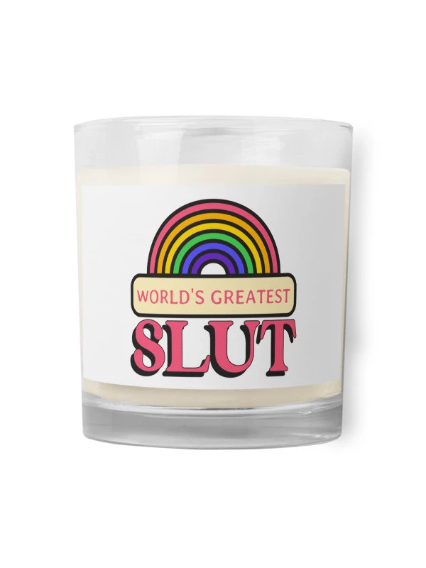 World's Greatest Slut soy candle product image (2)