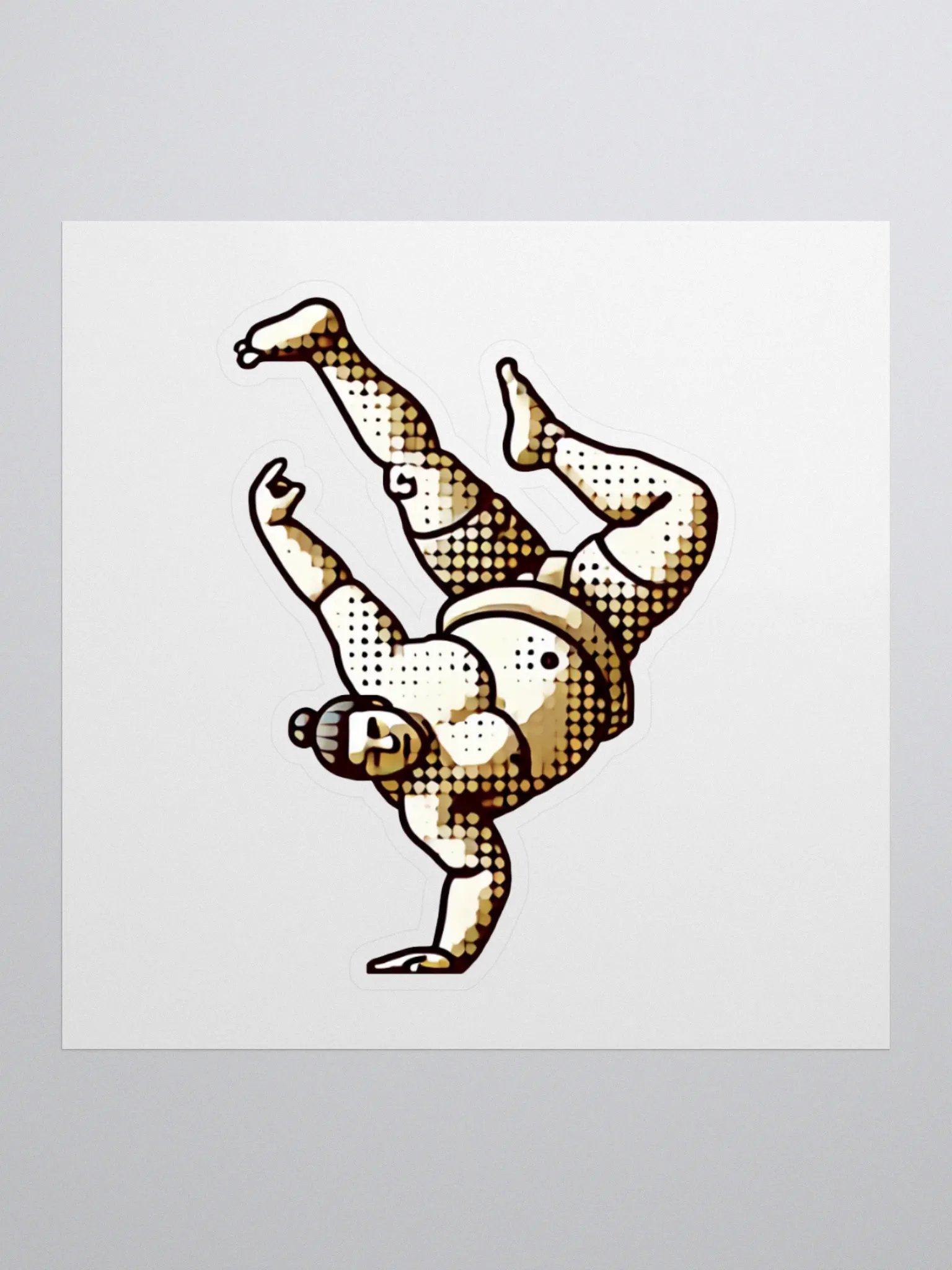 Sumo B-Boy Sticker - One-Handed Freeze product image (1)