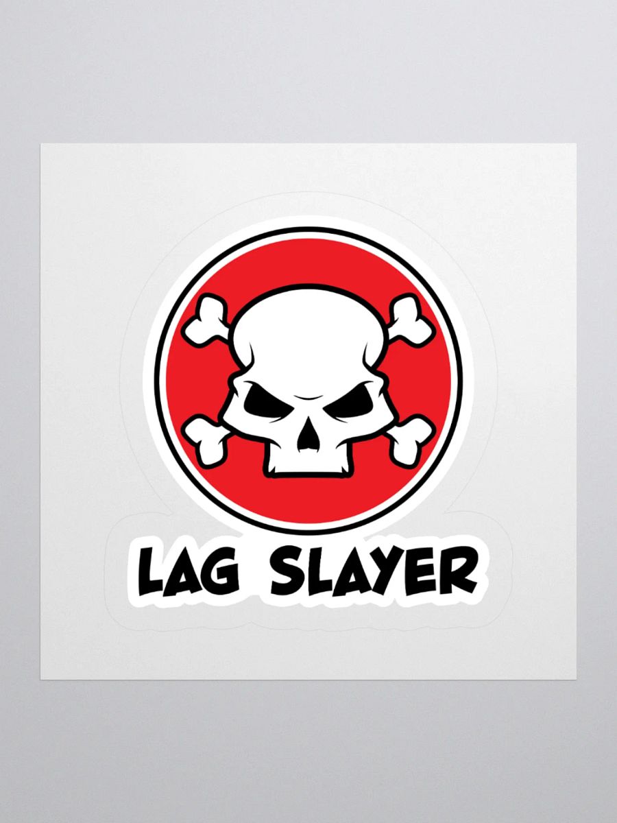 Lag Slayer Gamer Skull Sticker product image (3)