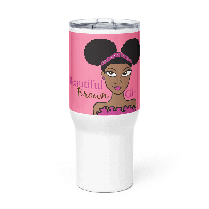 Beautiful Brown Girl Travel Mug - Cocoa product image (2)