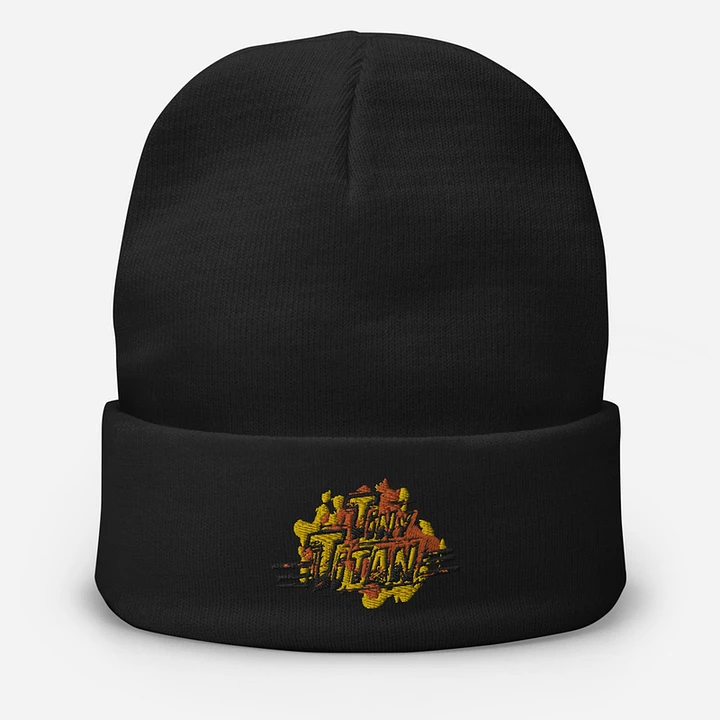 Tiny Titan Splat Embroidered Beanie product image (1)