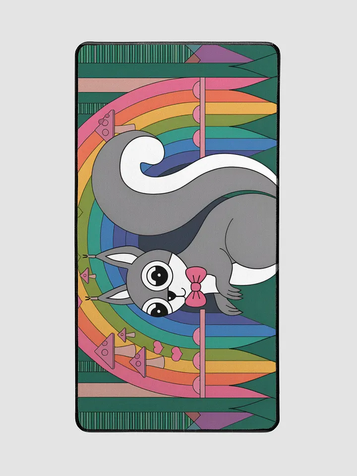 Desk Mat: Avant garde Pooky Bold, stylized and funky, retro and super colorful. psychedelic product image (2)
