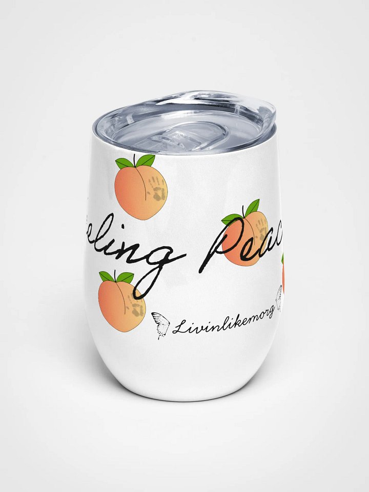 Feeling peachy wine tumbler product image (1)