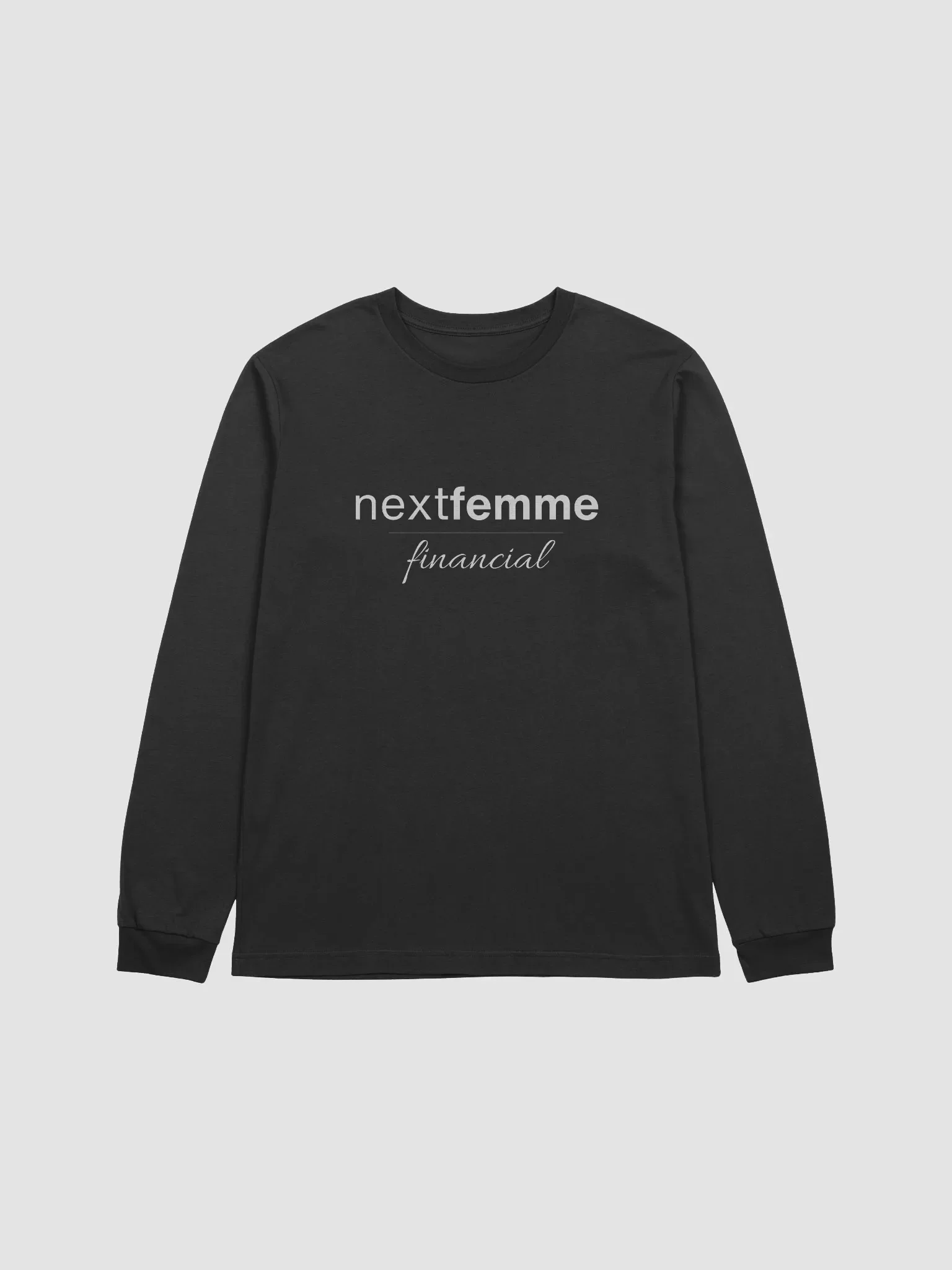 Whispering Threads Long Sleeve Unisex Tee with White Logotype product image (1)