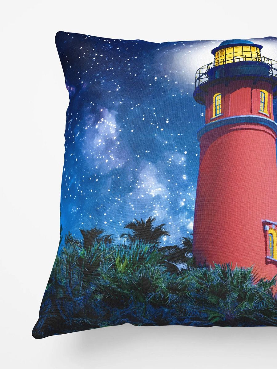 Ponce de Leon Inlet Lighthouse at Night Throw Pillow product image (4)