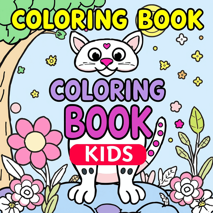 Premium Coloring Book for Kids – Fun & Engaging Designs to Spark Creativity, Enhance Focus & Develop Fine Motor Skills – Perfect for Ages 3-8 product image (1)