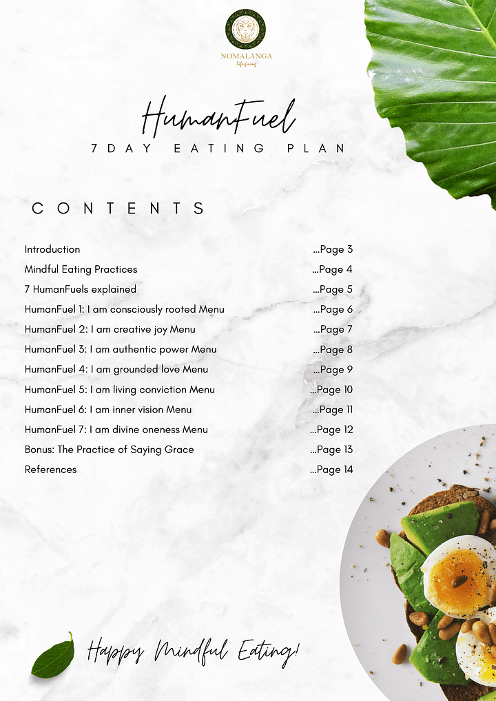 HumanFuel 7-Day Eating Plan (PDF) product image (2)