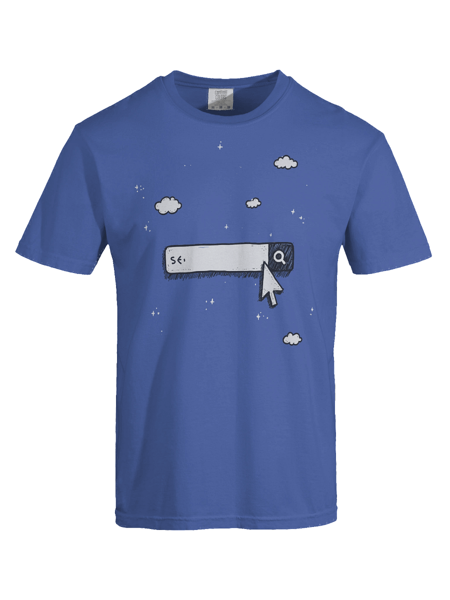 Starry Night Search Bar Design Heavyweight T-Shirt product image (61)