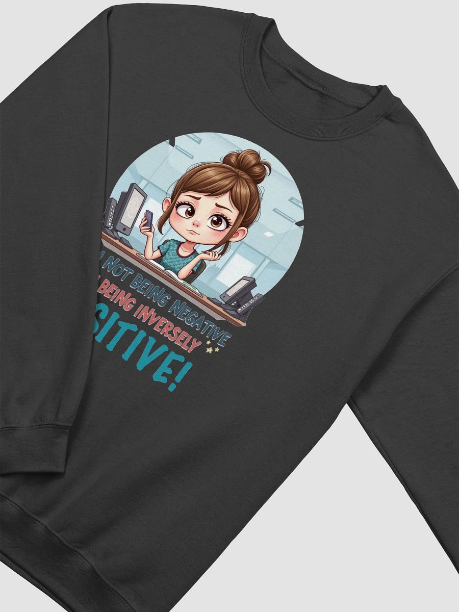 Inverse Positivity Cartoon Crewneck Sweatshirt product image (13)