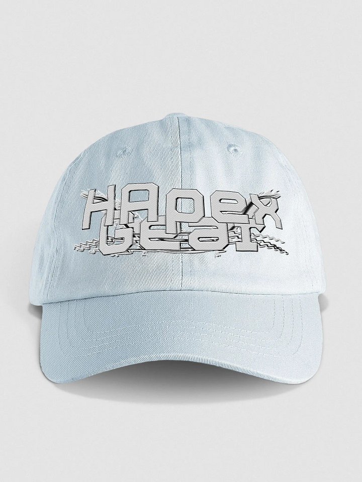 Pastel Dad Hat - Embroidered - White HApex Gear Black Logo product image (1)