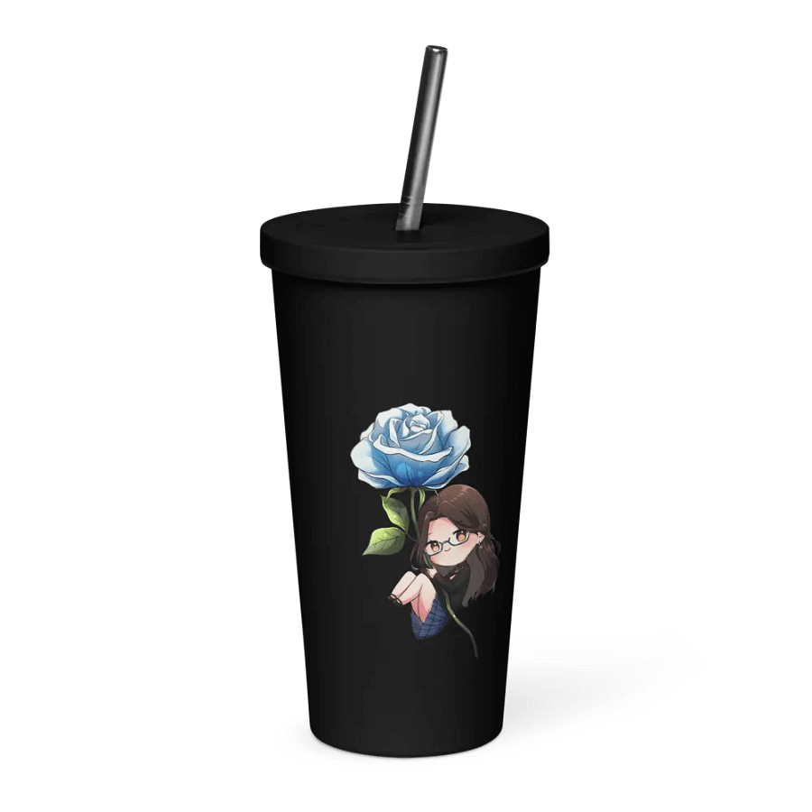 Whovie Rose 20oz Insulated Tumbler with a Straw product image (1)