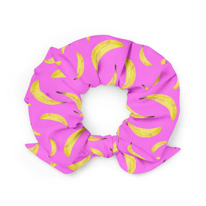 Bananapalooza pink scrunchie product image (1)
