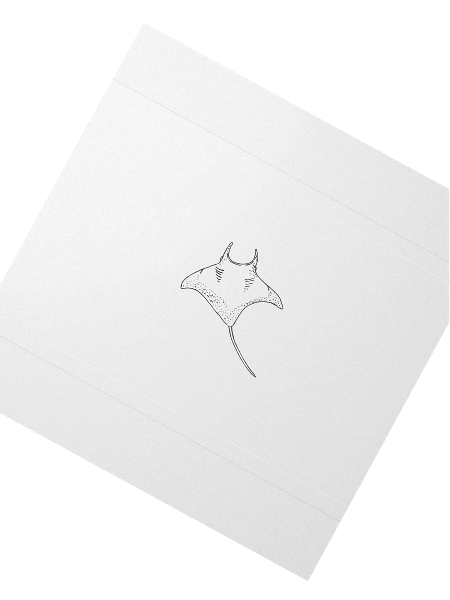 Majestic Manta Ray Vinyl Stickers product image (2)