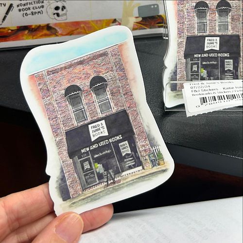 Look how cute! @fredandjunes made waterproof stickers out of my storefront painting! 🥰 

Fall is the perfect time to cozy up ...