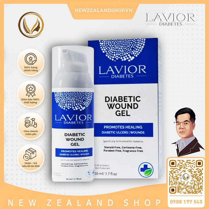 Gel chống loét tiểu đường Lavior D-Care Diabetic Wound Gel 50ml product image (1)
