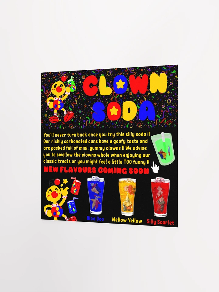 Clown Soda Website Square Matte Poster product image (2)