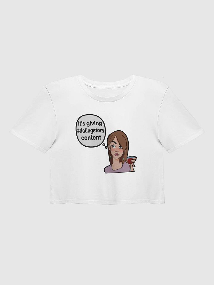#datingstory Content - premium CROP t-shirt product image (1)