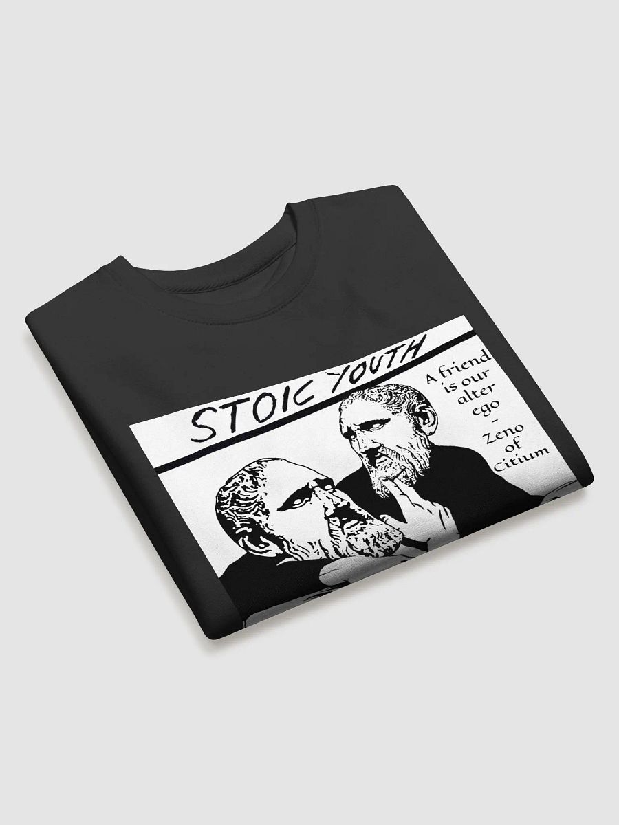 Stoic Youth Zeno of Citium quote Cotton Heritage Premium Sweatshirt product image (3)