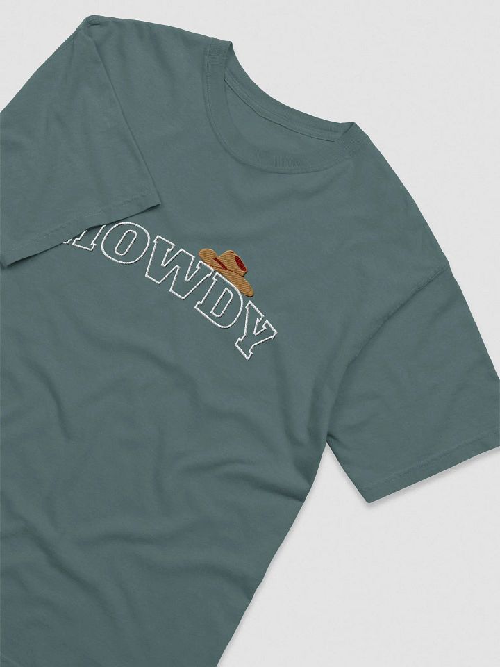 Fun Howdy Embroidery Tee with Cowboy Hat product image (1)