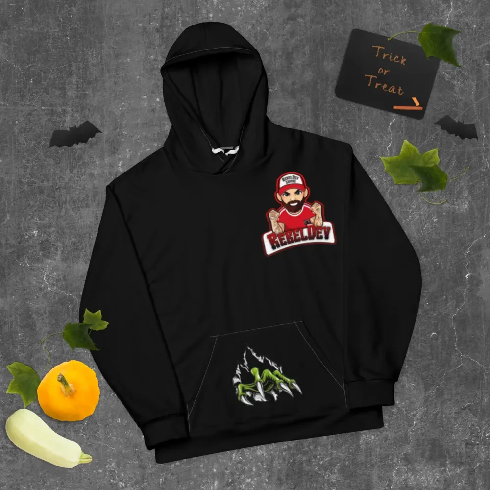 RebelDev black hoodie product image (8)
