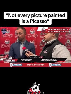 “Not every picture painted is a Picasso but the result is exactly what we came here for.” @Niagara IceDogs HC Ben Boudreau on finding a way to pull out a 5-4 OT victory vs the 67’s, despite taking 8 minor penalties & being down 4-1. Niagara improved to 6-1 on the season. 💻 FULL POSTGAME | https://youtu.be/2OWnY54P_pk?si=cbjItDbYzQQmZoQa Brought to you by Wild Bills auto repair! 🔧 #icedogs #icedogshockey #niagaraicedogs #juniorhockey #ohl #ontariohockeyleague #chl #hockeyseason #hockeyplayers #dogpound #dogpoundpodcast #armchairgms #sportsnetwork #sportsmedia #hockeypod #hockeypodcast #niagara #niagarabusiness #niagararegion #niagaraontario #redwarning #coachinterview #hockeycoach #hockeycoaches #youtubepodcast #benboudreau #postgame #postgameinterview #coachquotes 